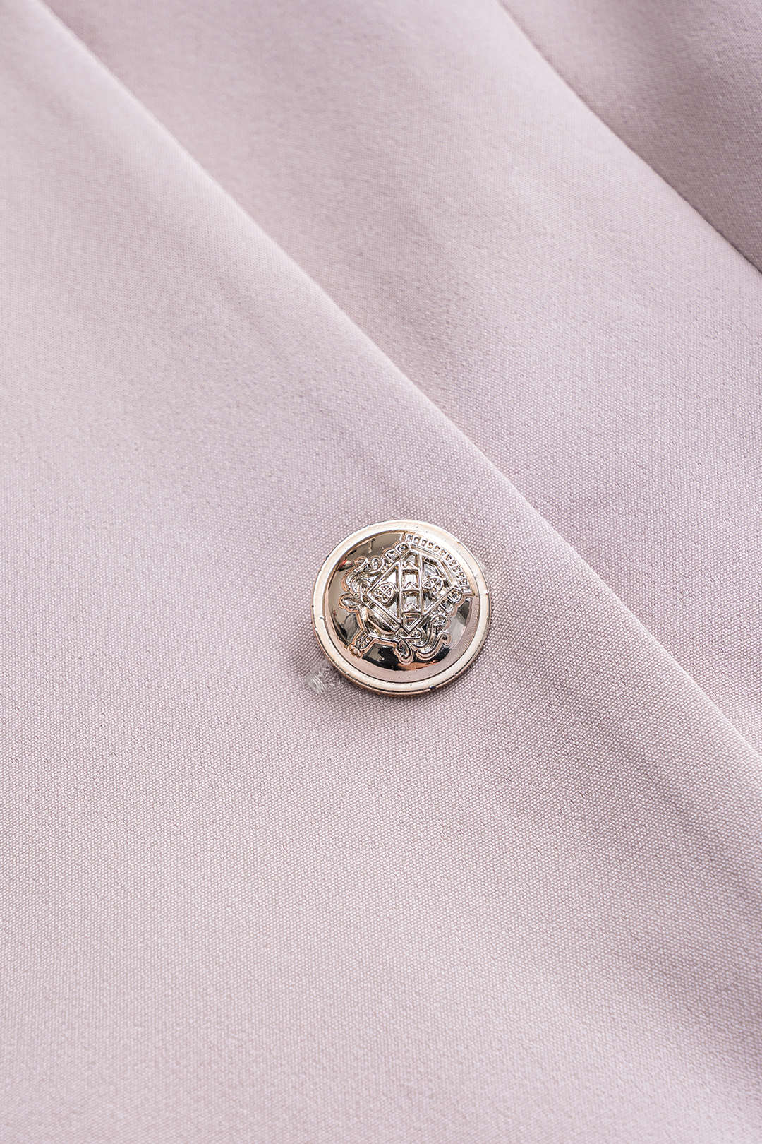 Koyu Siyah Büzgülü Kemerli Düğmeli Polyester Blazer