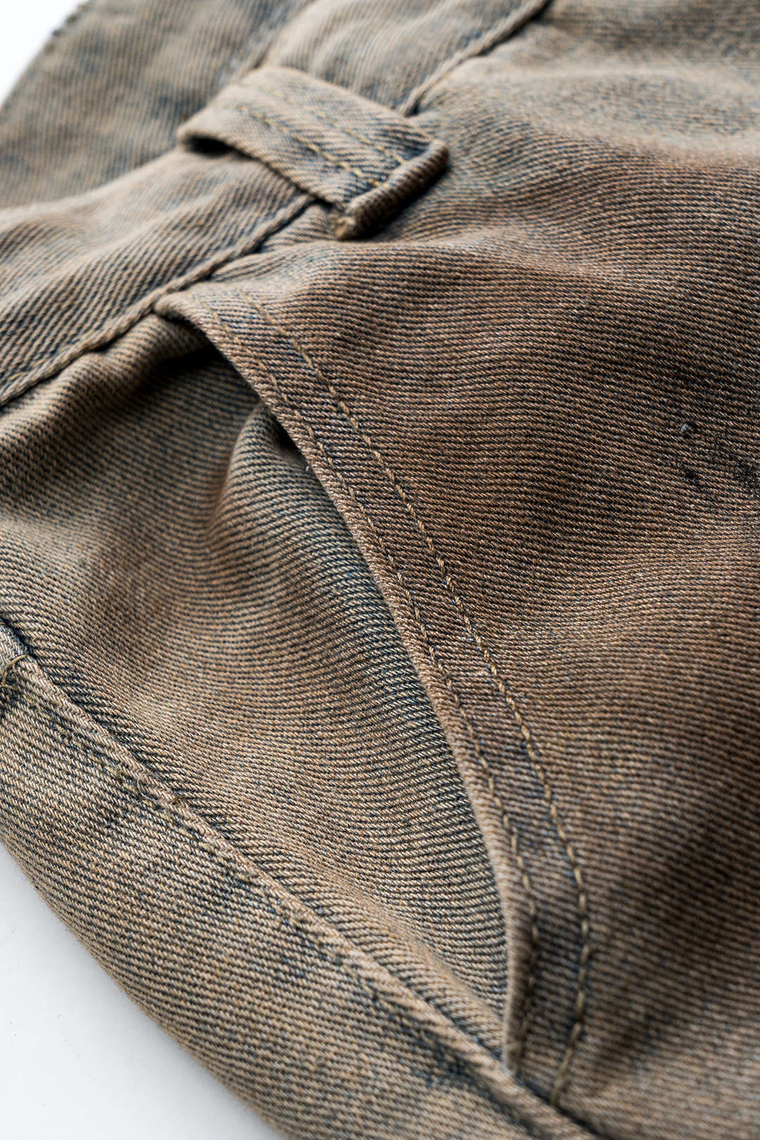 Koyu Lacivert Yenilikçi Yırtmaçlı Desenli Denim Jeans