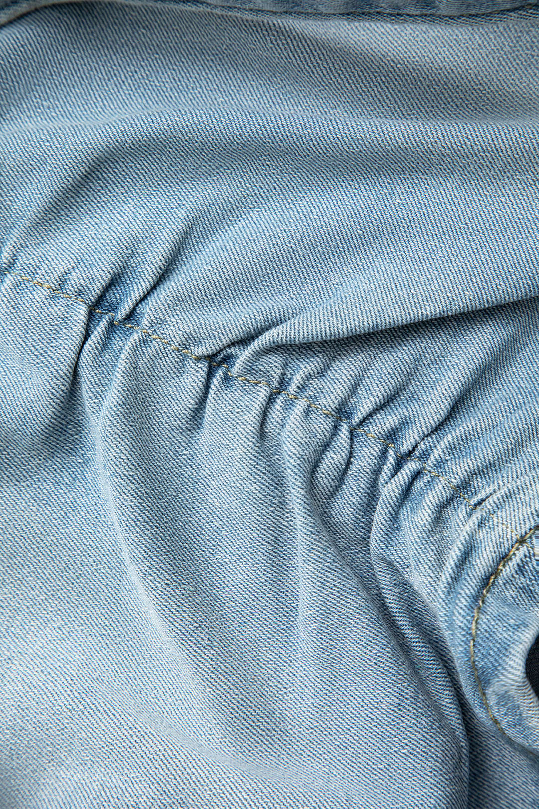 V-Bel Lastik Tokalı Flap Cebli Denim Kargo Etek