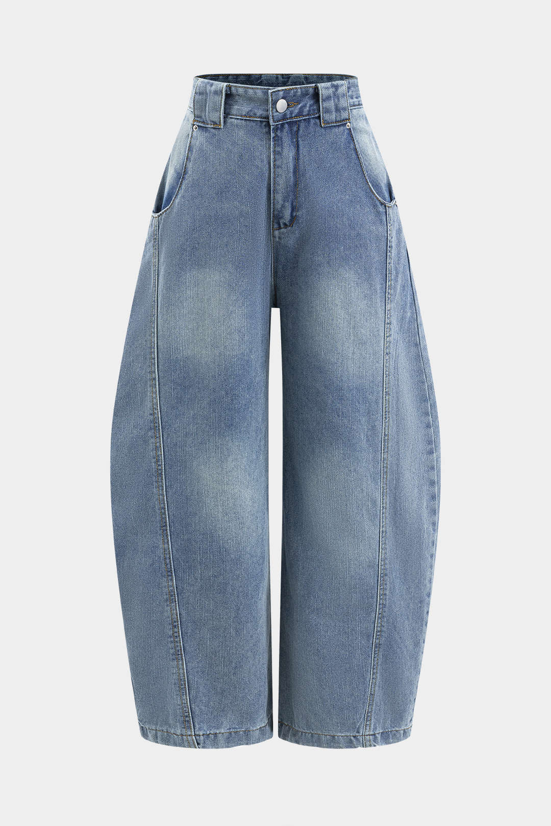 Denim Geniş Paça Varil Jeanler