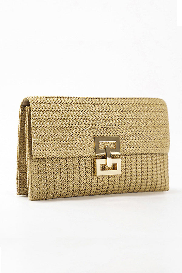Saman Dokuma Clutch Çanta