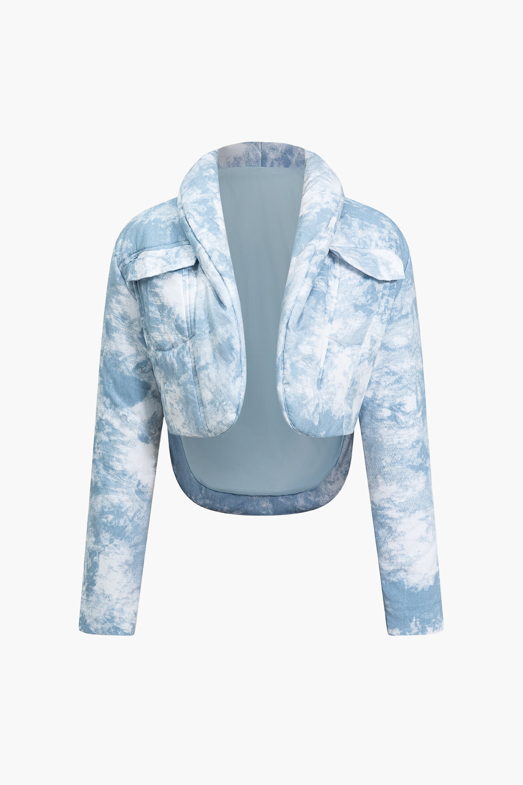 Çoklu Renkli TieDye Kapitone Şişme Polyester Kaban